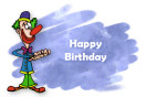 Miniature : Un clown pour souhaiter un joyeux anniversaire  un enfant. 