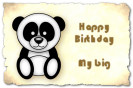 Miniature : Un petit panda pour souhaiter un joyeux anniversaire 
