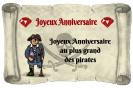 Miniature : Une carte d'anniversaire pour un grand pirate. 