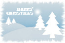 Miniature : Carte postale de sapins dans la montagne. Joyeux nol. 