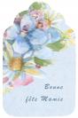 Miniature : Une carte postale compose de fleurs pour souhaiter une bonne fte  sa mamie. 