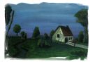 Miniature : Carte postale d'une peinture d'une petite maison. 