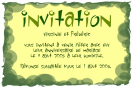 Miniature : Faire part d'invitation  une fte, vert.