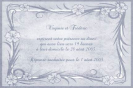 Miniature. Faire-Part : Faire part d'invitation bleu clair (couleurs modifiables), orn d'un cadre fleuri.