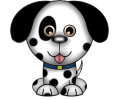 Dessin color d'un chien dalmatien