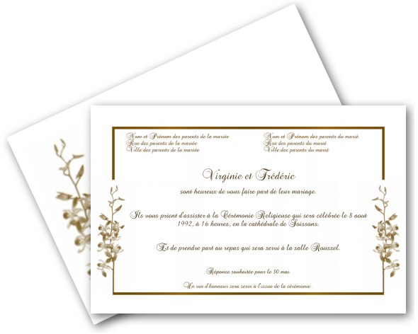 Mariage Blog Carte Invitation Mariage Imprimer