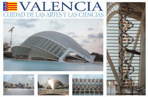 Carte postale de Valence en Espagne.