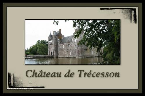 Carte postale du Chteau de Trcesson en Bretagne.