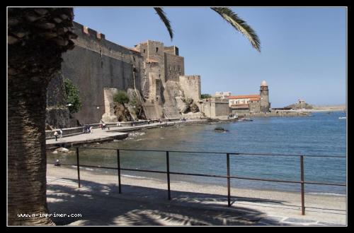 Carte postale du fort de Collioure.