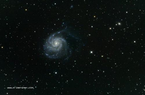 Carte postale de M101. Astronomie.