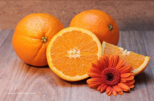 Une jolie carte d'oranges