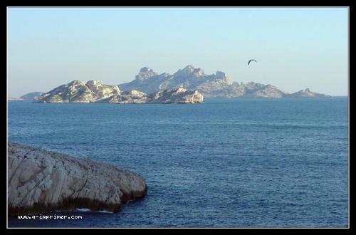 Carte postale de la mer mditerrane  Marseille.