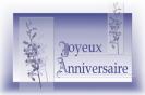 Miniature : Une jolie carte postale d'orchides pour souhaiter un anniversaire. 