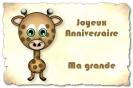 Miniature : Une jolie girage pour un joyeux anniversaire ma grande