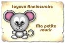 Miniature : Une jolie petite souris pour un joyeux anniversaire.