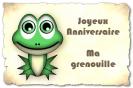 Miniature : Une petite grenouille pour un joyeux anniversaire.