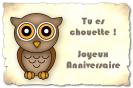 Miniature : Une chouette pour souhaiter un joyeux anniversaire 