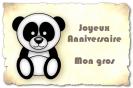 Miniature : Un petit panda pour souhaiter un joyeux anniversaire