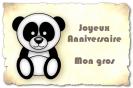 Miniature : Un petit panda pour souhaiter un joyeux anniversaire 