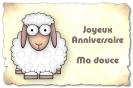 Miniature : Un mouton pour souhaiter un joyeux anniversaire ma douce