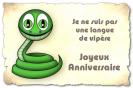 Miniature : Je ne suis pas une langue de vipre. Joyeux anniversaire. 