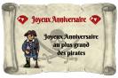 Miniature : Une carte d'anniversaire pour un grand pirate.