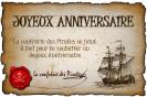 Miniature : Carte d'anniversaire des petits pirates. La confrrie des pirates se joint  moi pour te souhaiter un joyeux anniversaire.