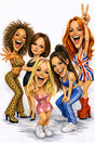 Carte postale caricaturale de  Spice Girls