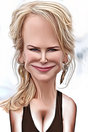 Miniature : Carte postale caricaturale de Nicole Kidman 