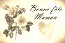 Miniature : Carte postale d'un bouquet de roses blanches pour la fte des mres. 