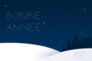 Miniature : Carte postale Bonne Anne 2021 : Montagnes enneiges.