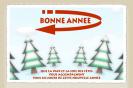 Miniature : Carte postale Bonne Anne 2020 : Des sapins dans la neige.