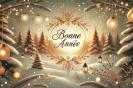 Miniature : Carte postale pour souhaiter une bonne anne