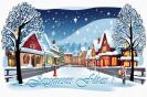 Carte postale pour fter de Joyeuses Ftes