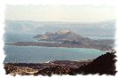 Miniature : Carte postale de montagnes sur la mer  Djibouti. 