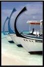 Miniature : Carte postale de 3 bateaux blancs aux Maldives