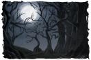 Miniature : Tableau de la lune éclairant une forêt obscure
