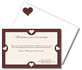 Miniature : Carte de flicitations de mariage. Petits coeurs.