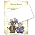 Miniature. Faire-Part : Invitation, anniversaire de mariage, compos d'un joli couple de personnes ages.