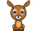 Dessin color d'une gazelle