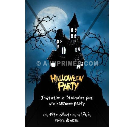 Faire-part de Invitation. Carte d'invitation pour halloween