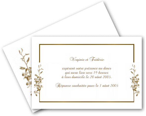 Faire-part de Invitation. Faire part d'invitation