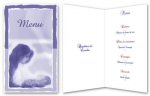 Miniature : Menu de baptme multicolor representant une mre tenant son bb.