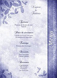 Miniature : Menu multicolor orn de feuilles.