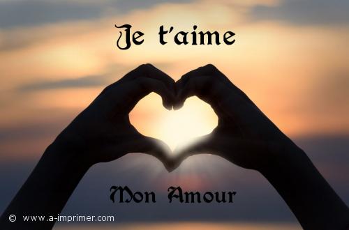 Un coeur avec ses mains pour dclarer son amour