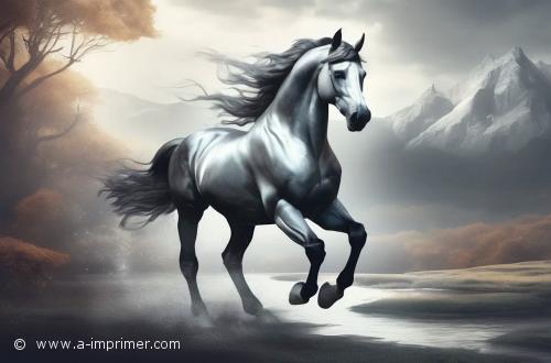 Magnifique cheval Carte postale d'un magnifique cheval