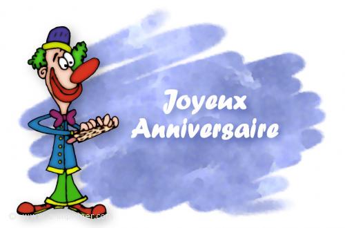 Carte Postale Gratuite A Imprimer Anniversaire Le Clown