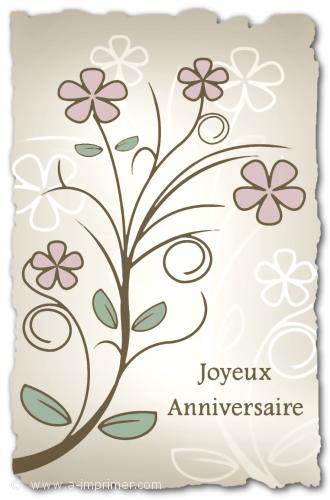 Des fleurs pour souhaiter un joyeux anniversaire.