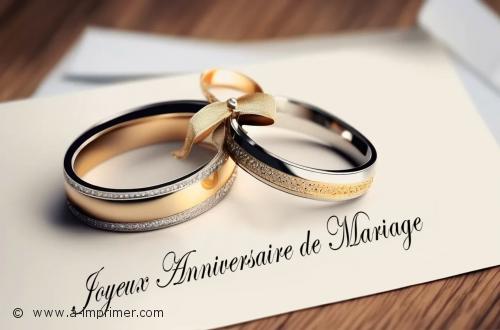 Joyeux Anniversaire Une jolie carte pour souhaiter un joyeux anniversaire de mariage