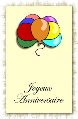 Ballons Des ballons pour souhaiter l'anniversaire d'un enfant.